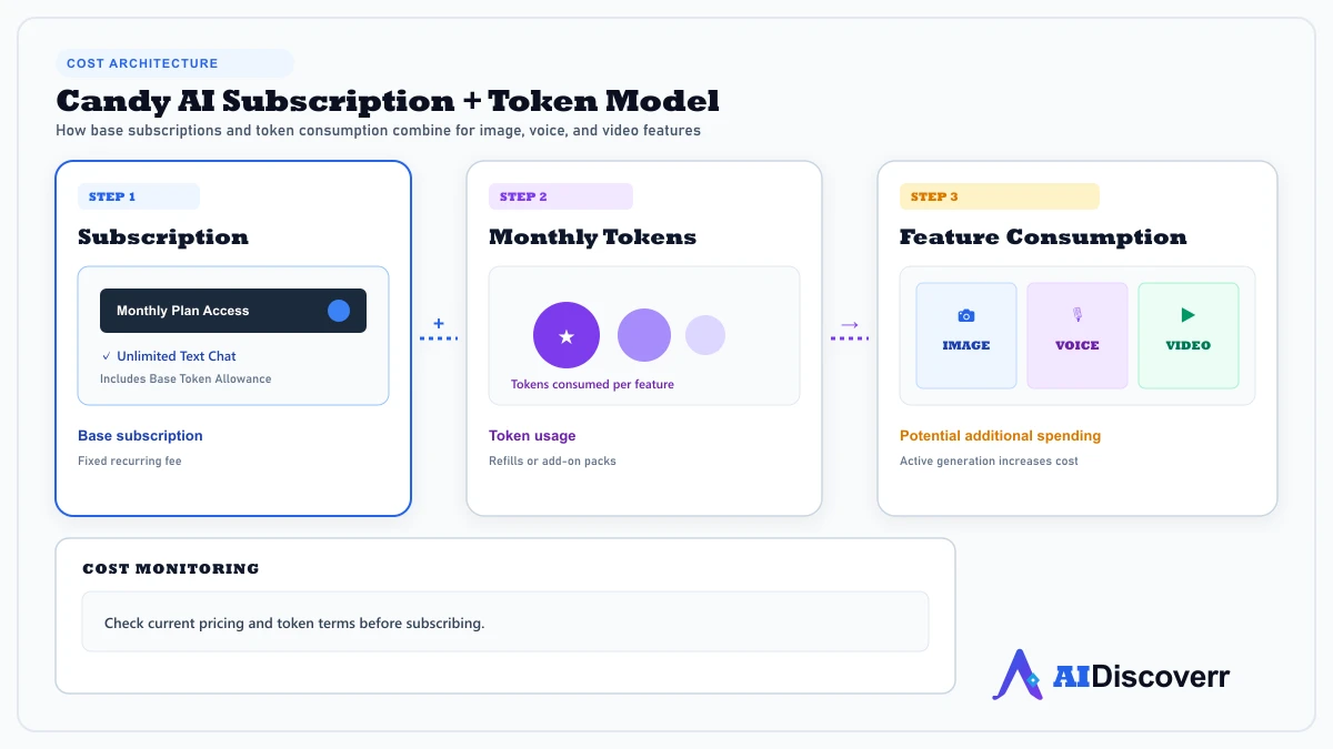 Candy AI Subscription + Token Cost Model Candy AI subscription and token consumption model
